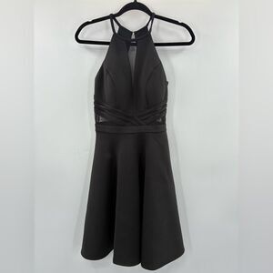 3For$20 Morgan & Co  Chic Black Halter Mini Dress Junior size 1